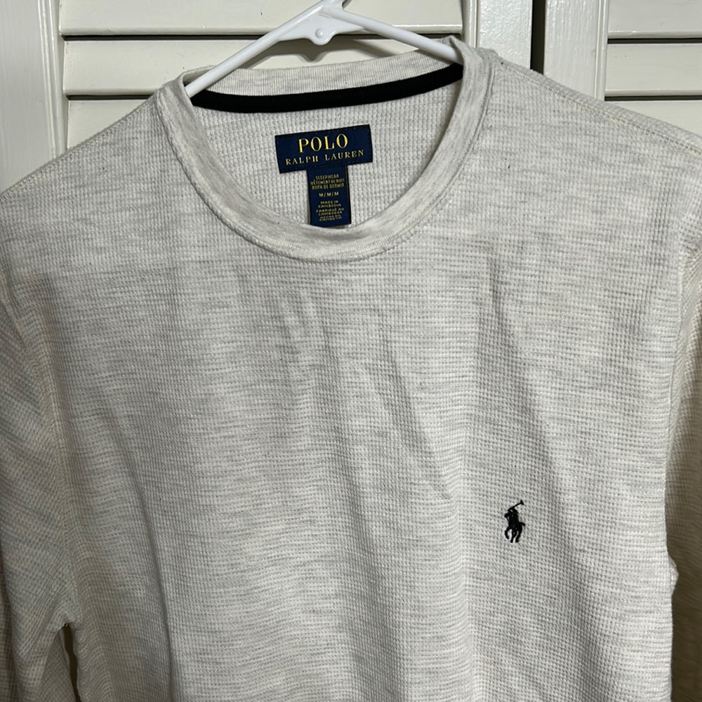 M Polo Ralph Lauren Long Sleeve Waffle T-Shirt